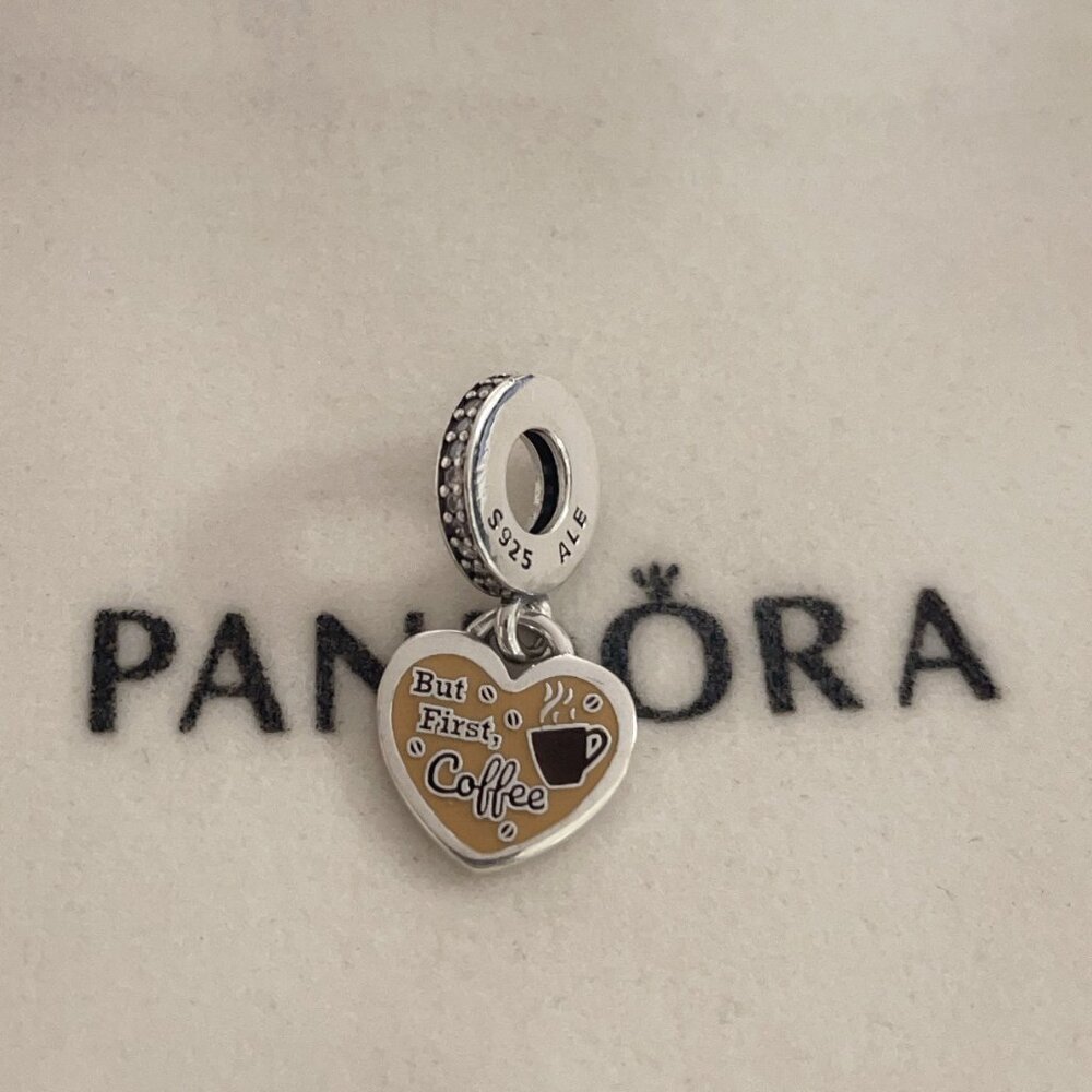 Pandora But First Coffee Exclusive Charm Pendant